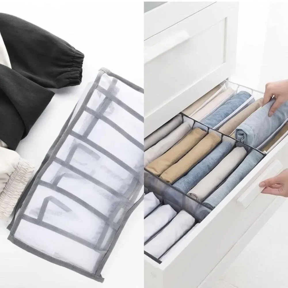New in box 2 piece Organization Storage with 7 grids for jeans & T shirts - Picture 12 of 12